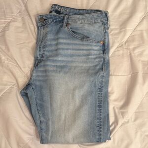 American Eagle Outfitters Light Blue Athletic Skinny Airflex+ Jeans